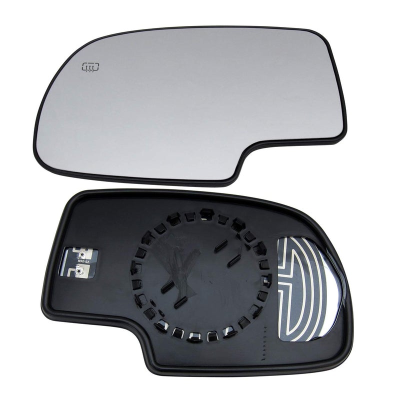 Rugged TUFF Driver Side Mirror Glass Assembly With Backing Plate Heated Compatible with Chevy Chevrolet Avalanche Silverado Suburban Tahoe, GMC Sierra Yukon XL, Cadillac Escalade (2000-2006) - Image 4